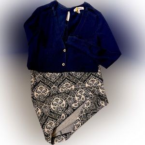 Juicy Couture Machine washable Black/Gold Skirt